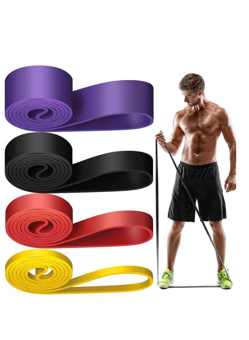 Excefore Resistance Bands Set 4pcs, Exercise Bands for Men & Women, Pull Up Assistance Bands, Suitable for Muscle Training, Physical Therapy - Image 1
