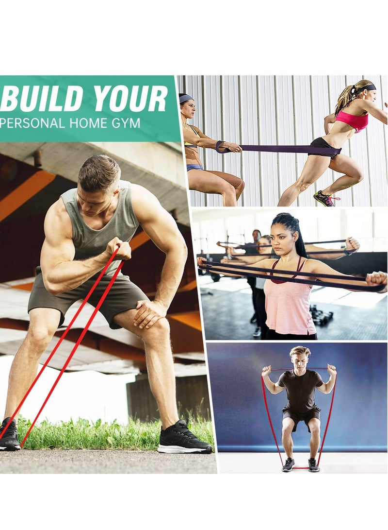 Excefore Resistance Bands Set 4pcs, Exercise Bands for Men & Women, Pull Up Assistance Bands, Suitable for Muscle Training, Physical Therapy - Image 5