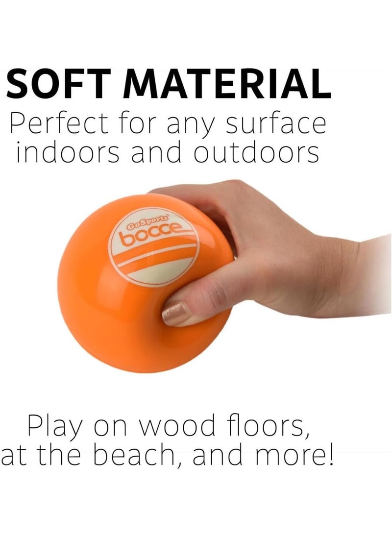 GoSports GoSports Soft Bocce Set Includes 8 Weighted Balls Pallino and Case Play Indoors or Outdoors  - Image 2