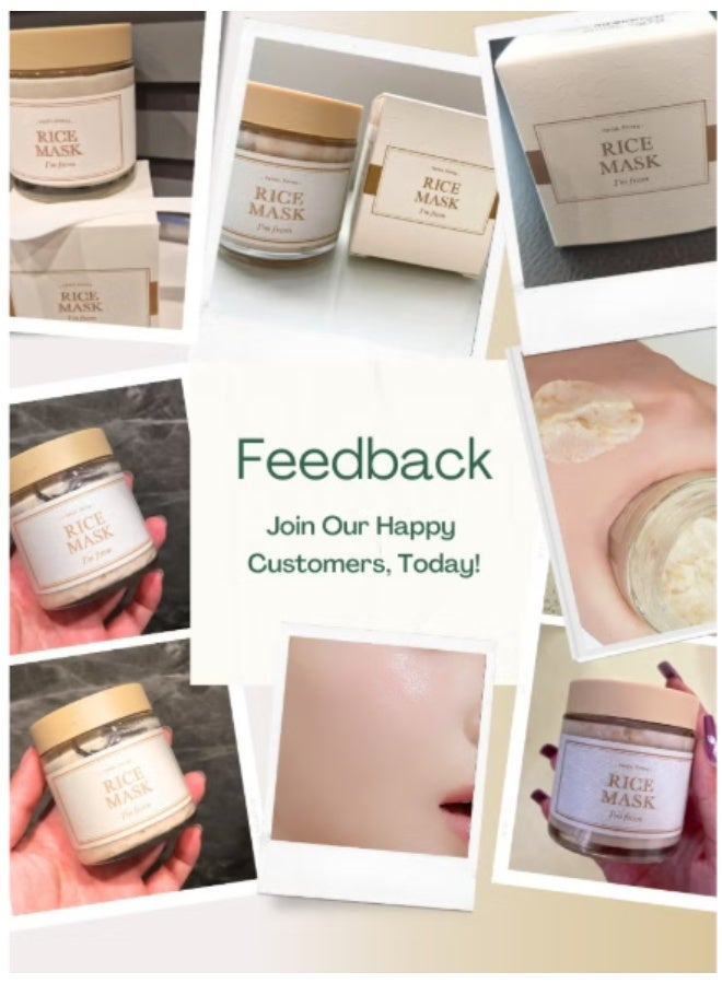 آي أم فروم قناع الأرز، قناع لطيف لتقشير البشرة الباهتة والخشنة، ينظف المسام، يزيل خلايا الجلد الميتة، يوحد لون البشرة، ينعمها، يرطبها، ويمنحها إشراقة 110 غرام - Image 5