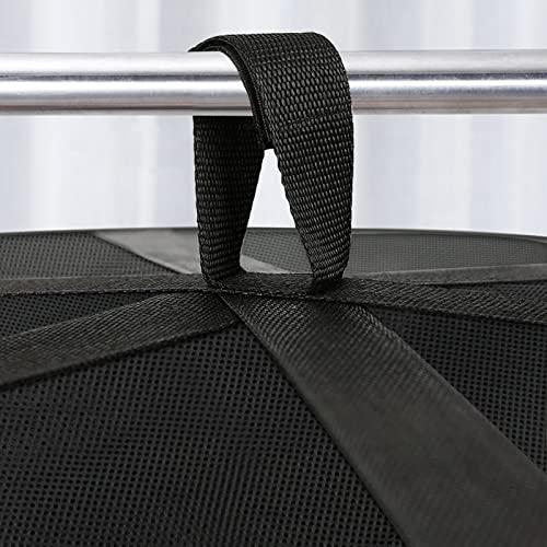 Coopache 4 Layer Herb Drying Rack Hanging Mesh Plant Dry Net Basket for Herbs Plants Flower Vegetables Spices Fish Food with Green Zippers - Image 5