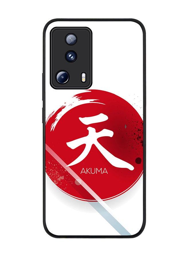 Stylizedd Rugged Black edge case for Xiaomi 13 Lite 5G / Xiaomi Civi 2 5G, Slim fit Soft Case Flexible Rubber Edges Anti Drop TPU Gel Thin Cover -  I Am Akuma - Image 1