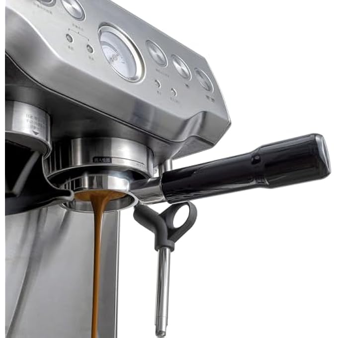 NALACAL سلة فلتر بورتافلتر مقاس 54 مم 1822G لآلات بريفيلي إسبريسو تناسب آلات بريفيلي إسبريسو إكسبريس مقاس 54 مم بامبينو بامبينو بلس Bes450 Bes880 Bes810Bss Bes860Xl Bes870Xl Bes878 - Image 4