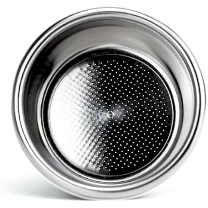 NALACAL سلة فلتر بورتافلتر مقاس 54 مم 1822G لآلات بريفيلي إسبريسو تناسب آلات بريفيلي إسبريسو إكسبريس مقاس 54 مم بامبينو بامبينو بلس Bes450 Bes880 Bes810Bss Bes860Xl Bes870Xl Bes878 - Image 1