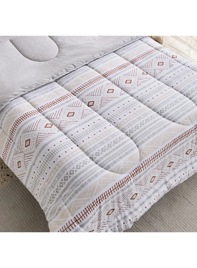 Home Box Madison Luton 3-Piece Cotton Printed Twin Comforter Set - 160x220 cm