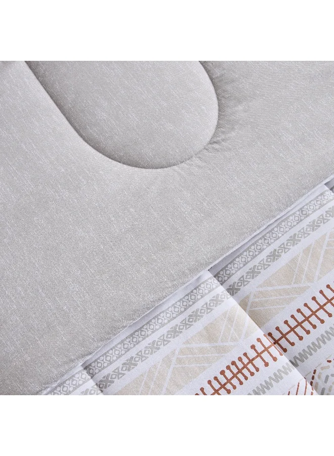 Home Box Madison Luton 3-Piece Cotton Printed Twin Comforter Set - 160x220 cm