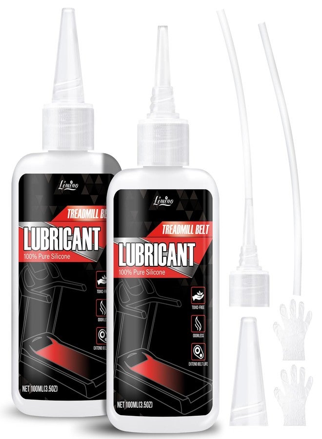 Limino Treadmill Lubricant for Belt - 100% Pure Silicone Treadmill Oil, Fitness Equipment Lubricant, Full Belt Width Lubrication, Silicone Treadmill Lube with Soft Tubes, Easy to Apply, Noise Reduction 7oz - Image 1