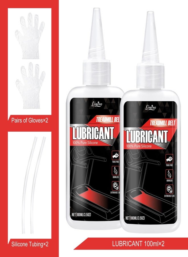 Limino Treadmill Lubricant for Belt - 100% Pure Silicone Treadmill Oil, Fitness Equipment Lubricant, Full Belt Width Lubrication, Silicone Treadmill Lube with Soft Tubes, Easy to Apply, Noise Reduction 7oz - Image 2