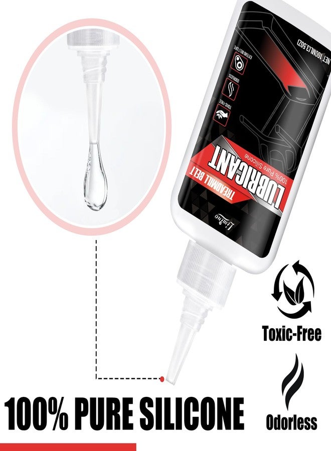 Limino Treadmill Lubricant for Belt - 100% Pure Silicone Treadmill Oil, Fitness Equipment Lubricant, Full Belt Width Lubrication, Silicone Treadmill Lube with Soft Tubes, Easy to Apply, Noise Reduction 7oz - Image 3