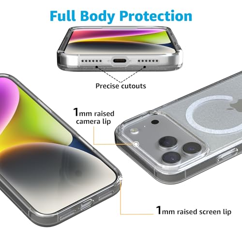 Casely iPhone 17 Pro Case | Clear Skies | Clear Shimmer | Compatible with MagSafe | Classic Ultra Slim Design - Image 3