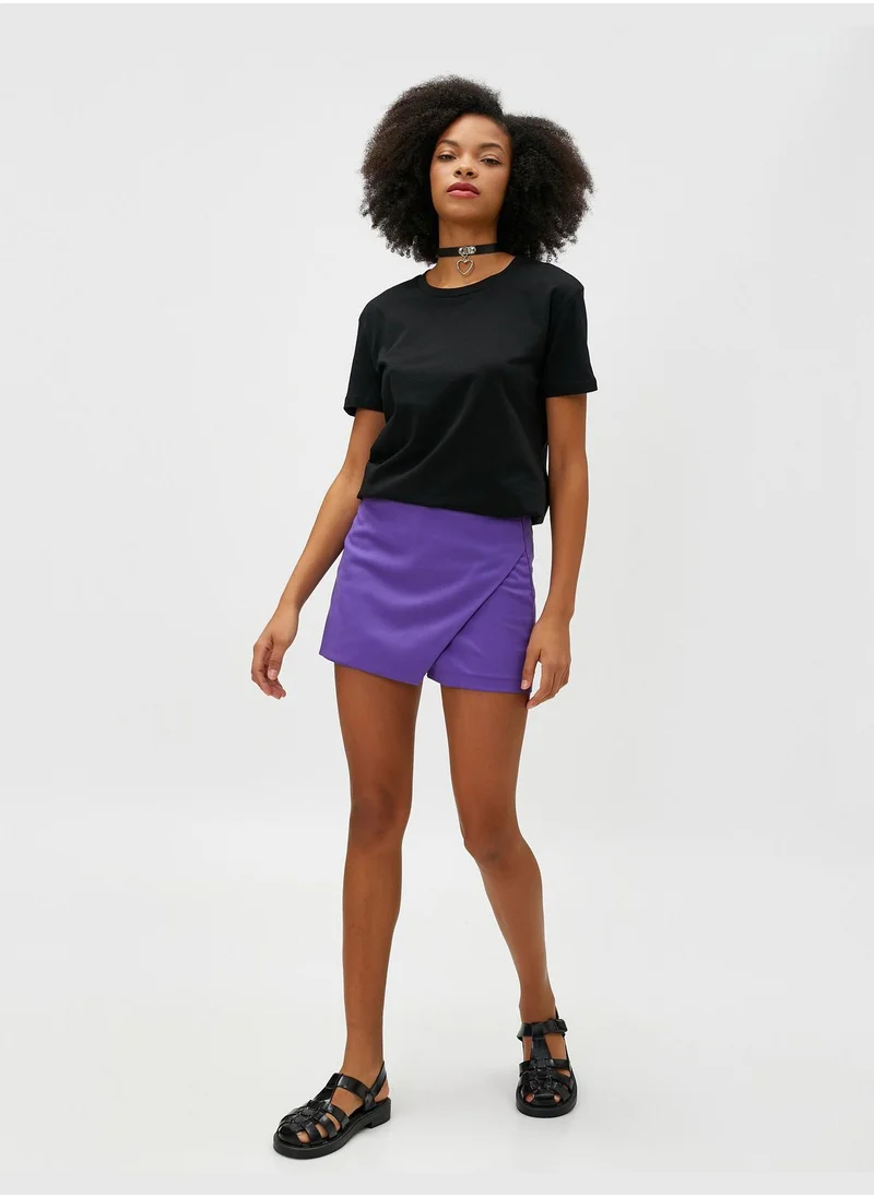 KOTON Cotton Crew Neck Short Sleeve Basic T-Shirt