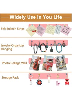 Felt Pin Board Strips Bulletin Board For Bedrooms Offices Home Wall Decoration Notice Board Self Adhesive Cork Board With 50 Push Pins For Paste Notes Photos Schedules - pzsku/Z3E729B1BAE85680CF5C3Z/45/_/1740916869/2de16667-a4ac-42df-95b2-a21d096e0561