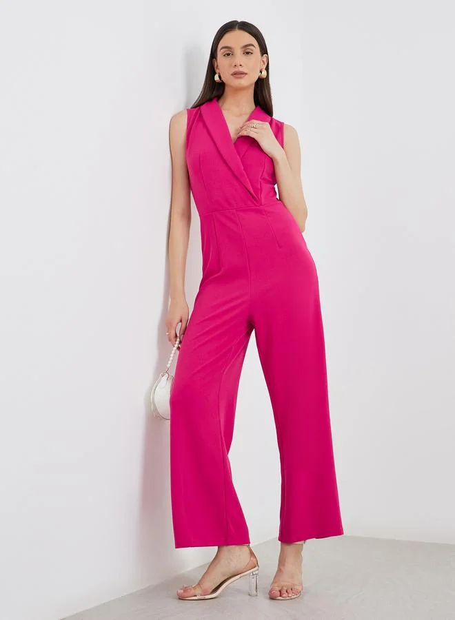 تايك تو Take Two Pink Sleeveless Jumpsuit