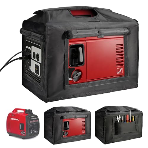 Joramoy Generator Cover While RunningOpened Doublelayer 600D Portable Generator Tent for Outside Honda EU2000i EU2200ICWaterproofHeavy Duty - Image 1