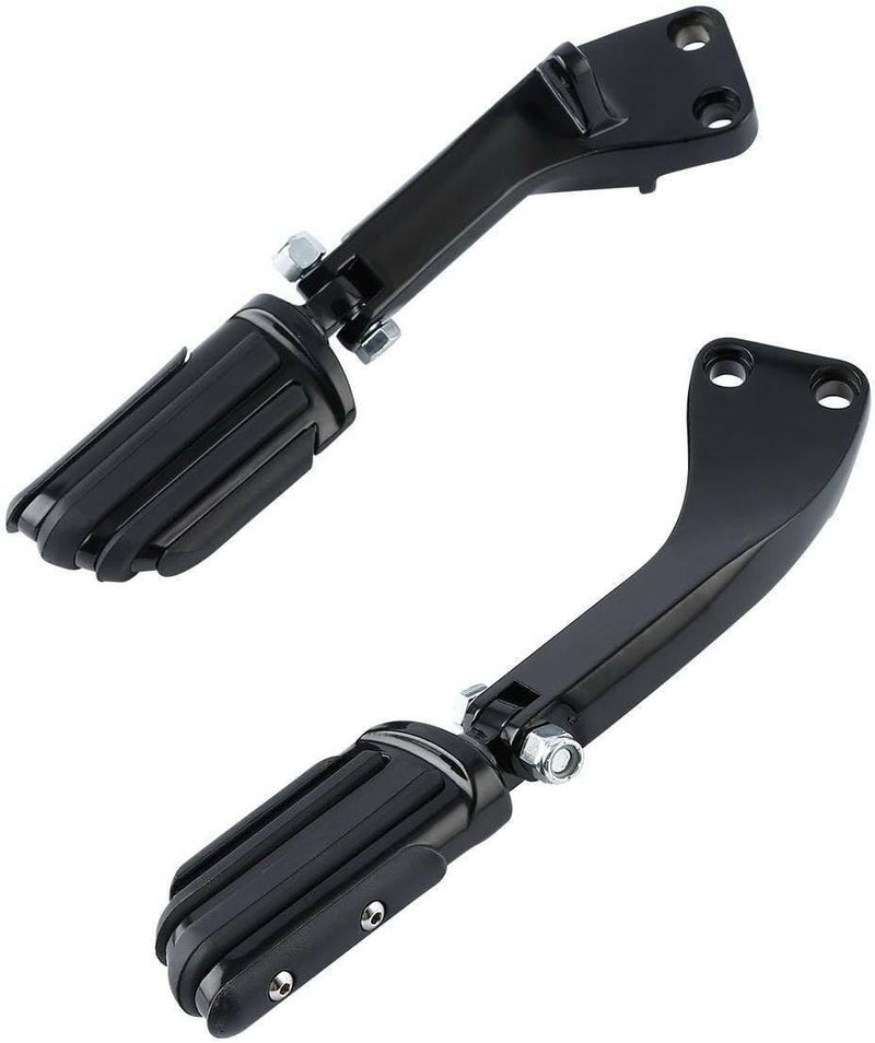 Passenger Mount for Dyna 2006-2017 Street Fat Bob Low Rider Aluminum Pair foot Pegs w/Brackets - Image 2