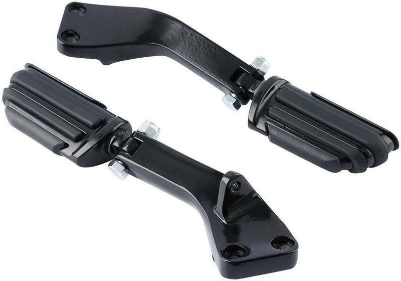Passenger Mount for Dyna 2006-2017 Street Fat Bob Low Rider Aluminum Pair foot Pegs w/Brackets - Image 3