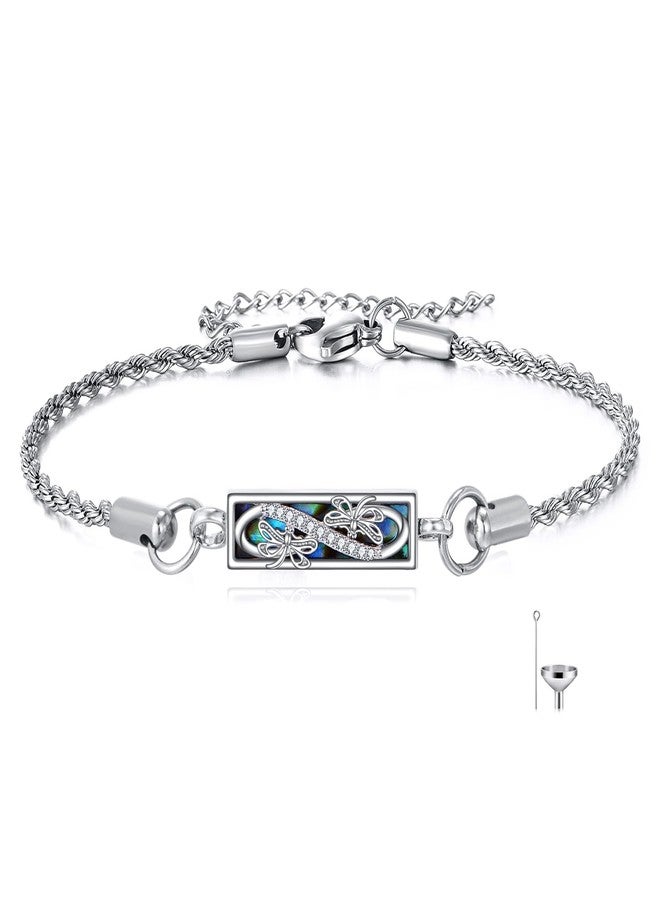 Vadmans Dragonfly Urn Bracelet Sterling Silver Dragonfly Urn Bracelet for Ashes Memorial Jewelry Gift for Women Men - Image 1