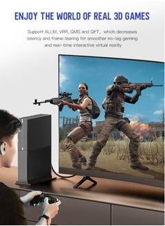 MMG HDMI Cable HDMI 8K HDMI 2.1 Ultra HD High-Speed 48Gbps 8K@60Hz HDMI Braided Cord eARC Dynamic HDR Dolby Vision Compatible with MacBook Pro PS5 Switch TV Xbox Roku UHD TV Blu-ray Projector  - Image 5