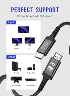 MMG HDMI Cable HDMI 8K HDMI 2.1 Ultra HD High-Speed 48Gbps 8K@60Hz HDMI Braided Cord eARC Dynamic HDR Dolby Vision Compatible with MacBook Pro PS5 Switch TV Xbox Roku UHD TV Blu-ray Projector  - Image 2