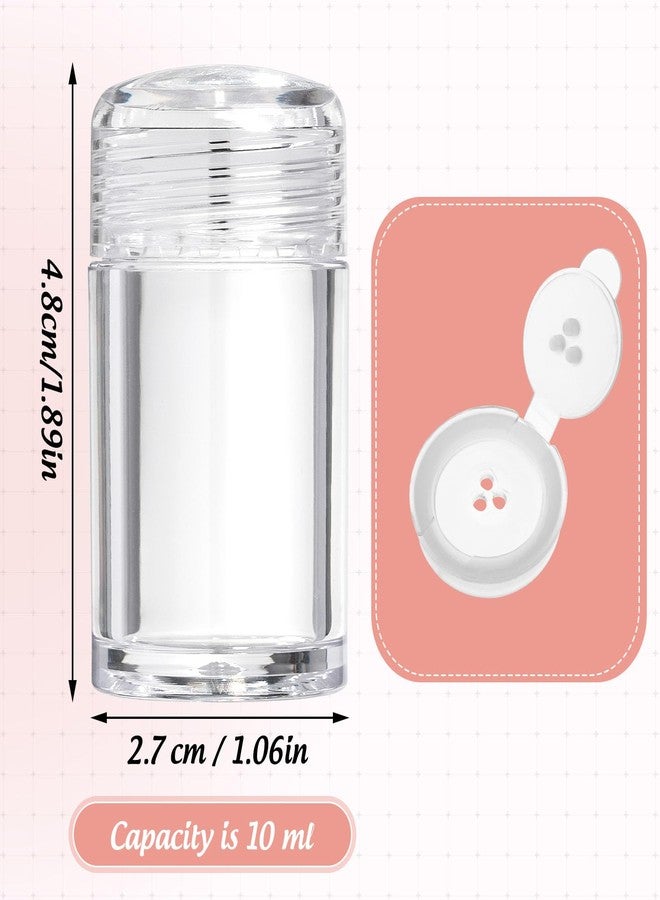RAYNAG 6 Pieces Mini Empty Loose Powder Bottle, Travel Size Glitter Containers Eye Shadow Powder Shaker Bottle with Sifter and Lids (3 hole) - Image 3