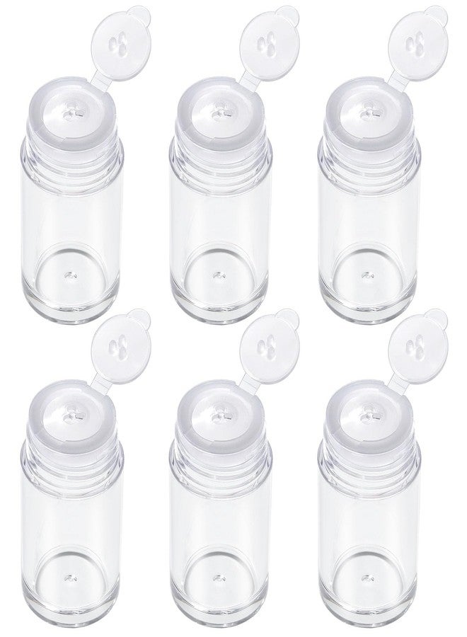 RAYNAG 6 Pieces Mini Empty Loose Powder Bottle, Travel Size Glitter Containers Eye Shadow Powder Shaker Bottle with Sifter and Lids (3 hole) - Image 1