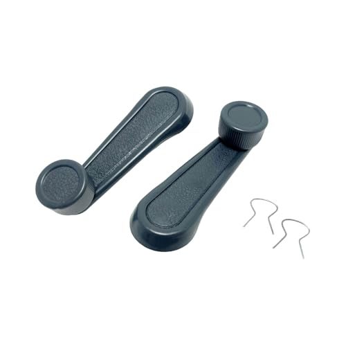 YCUPONE 2PCS Interior Window Crank Handle Grey PFM-730462 6926004020 Compatible with 4Runner Corolla Land Cruiser MR2 Pickup Starlet T100 Tacoma Tercel Van Wagon - Image 2