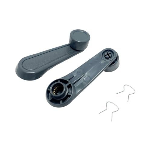 YCUPONE 2PCS Interior Window Crank Handle Grey PFM-730462 6926004020 Compatible with 4Runner Corolla Land Cruiser MR2 Pickup Starlet T100 Tacoma Tercel Van Wagon - Image 3