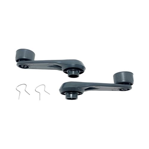 YCUPONE 2PCS Interior Window Crank Handle Grey PFM-730462 6926004020 Compatible with 4Runner Corolla Land Cruiser MR2 Pickup Starlet T100 Tacoma Tercel Van Wagon - Image 5