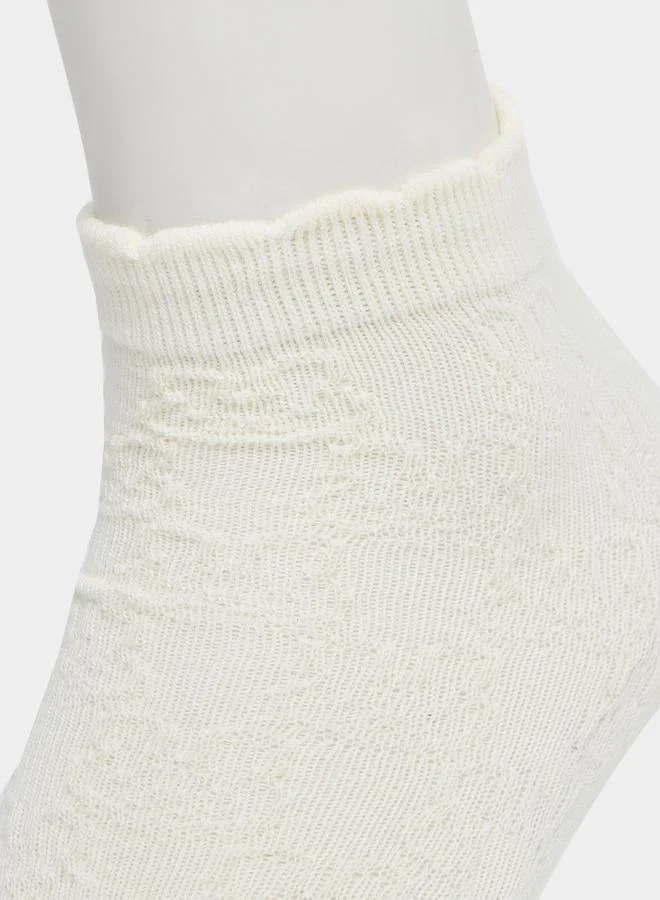 Styli Pack of 5 - Textured Ankle Length Socks