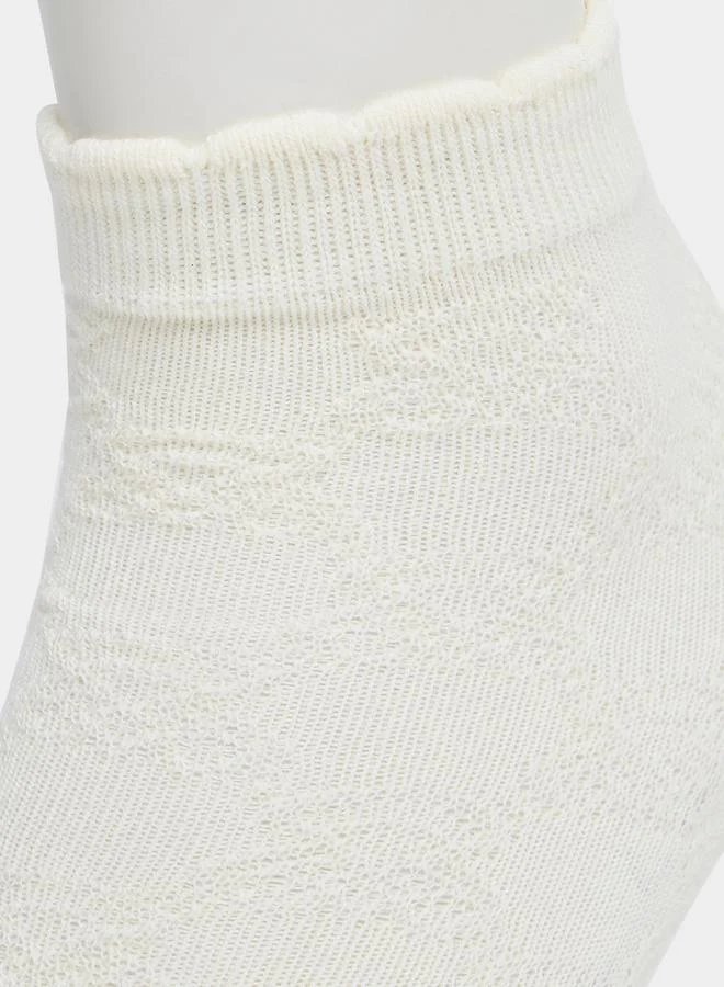Styli Pack of 5 - Textured Ankle Length Socks