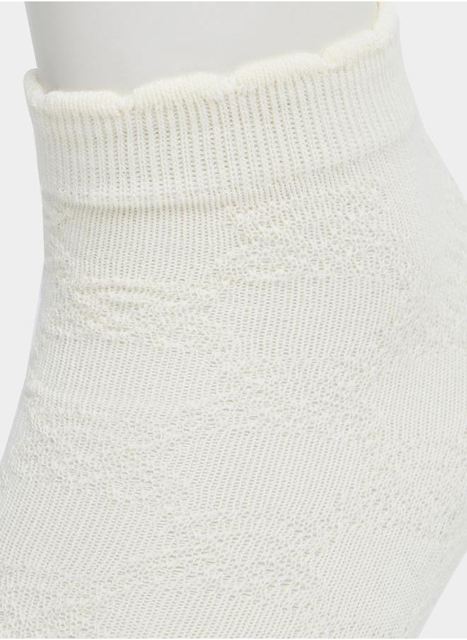 Styli Pack of 5 - Textured Ankle Length Socks  - Image 5