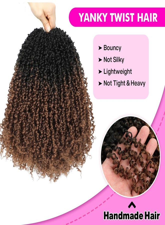 Youngther 16inch Yanky twist crochet hair Fluffy Spring Twist with curly crochet hair for black women Synthetic hair extension（16inch OT30 2PCS） - Image 5