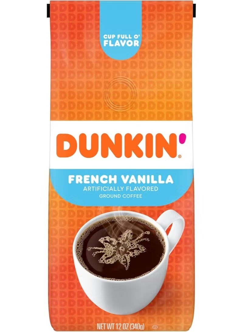 Dunkin' Coffee French Vanilla Ground Coffee, 340g - Image 2