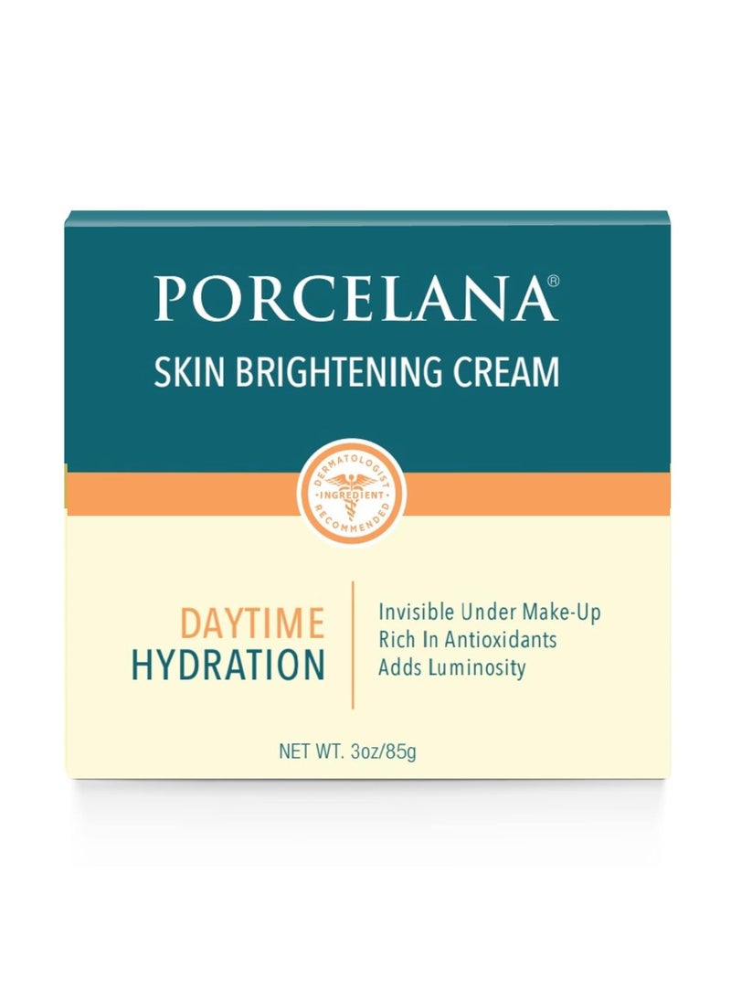 Porcelana Porcelana Daytime Hydration Cream For Face  Body Updated Formula  Fades Dark Spots  Evens Skin Tone  For Sun  Age Spots Acne Scarring Melasma  Discoloration  Antioxidant Moisturizer 3 oz 