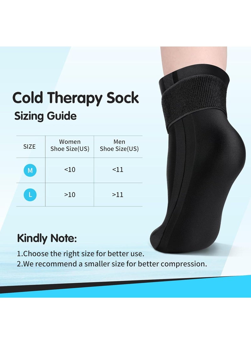 Bluejw - 2pcs Ankle Ice Pack Wrap Flexible Ankle Ice Pack for Injuries Reusable Gel, Cold Pack for Ankle Pain Relief Hot Cold Therapy Ankle Cold Wrap for Sprains, Achilles, Tendonitis and Swelling - Image 1
