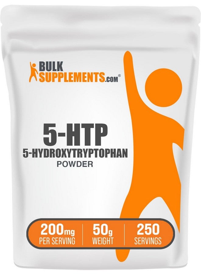 BulkSupplements مسحوق 5-HTP من BulkSupplements.com - 5-هيدروكسي تريبتوفان، مكمل 5 HTP - 5-HTP 200 ملغ، مكمل دعم المزاج - خالي من الغلوتين، 200 ملغ لكل حصة، 50 غ (1.8 أونصة) (عبوة من 1) - Image 1