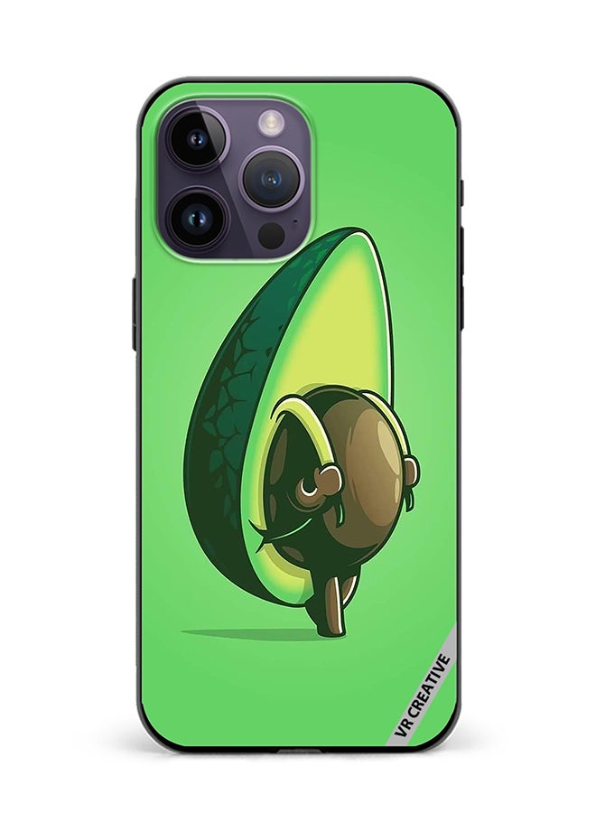 Protective Case Cover For Apple iPhone 16 Pro Max Avocado Design Multicolour