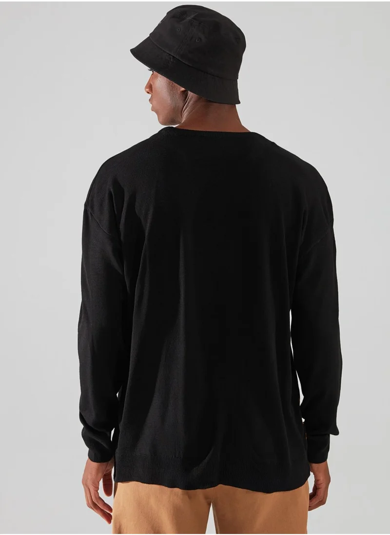 trendyol Sun Pattern Knitted Sweater