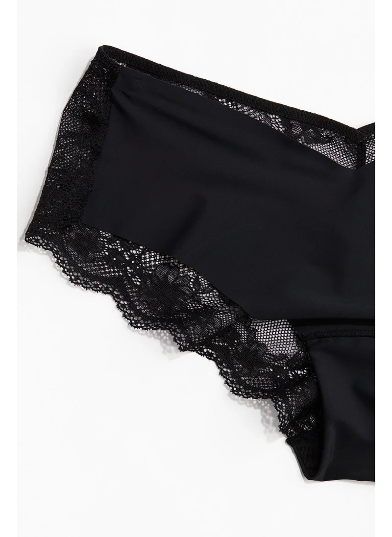 اتش اند ام 2-pack microfibre and lace hipster briefs