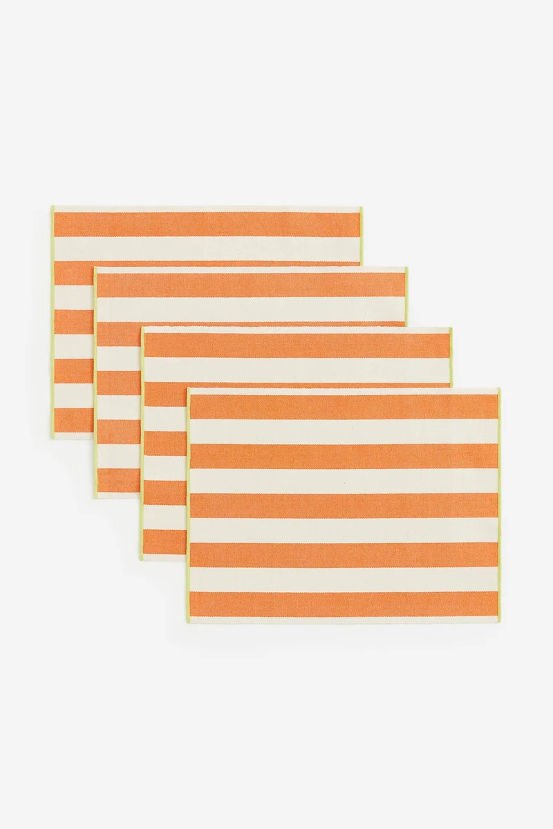H&M 4-Pack Striped Place Mats