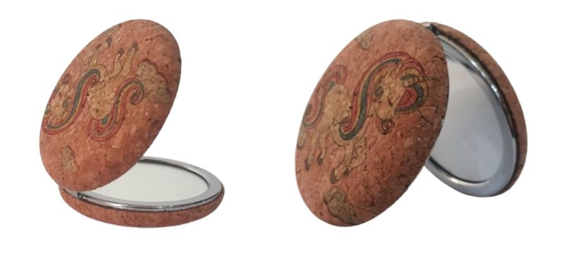 Round Cute Portable Compact Travel Mirror for Daily use  - Image 1