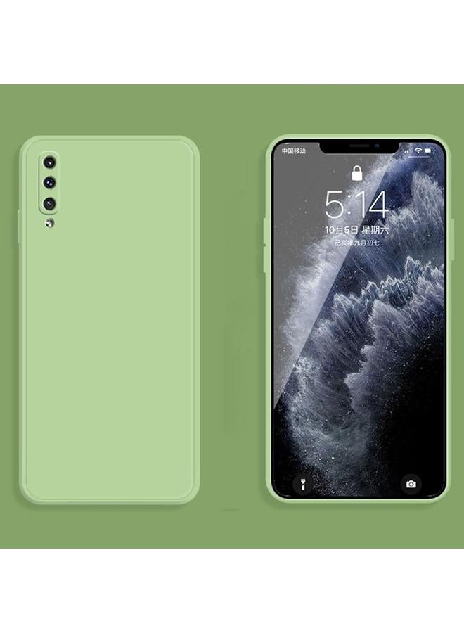 S-TOP Case For Samsung Galaxy A50 Solid Color Imitation Liquid Silicone Straight Edge Dropproof Full Coverage Protective Case - Image 2