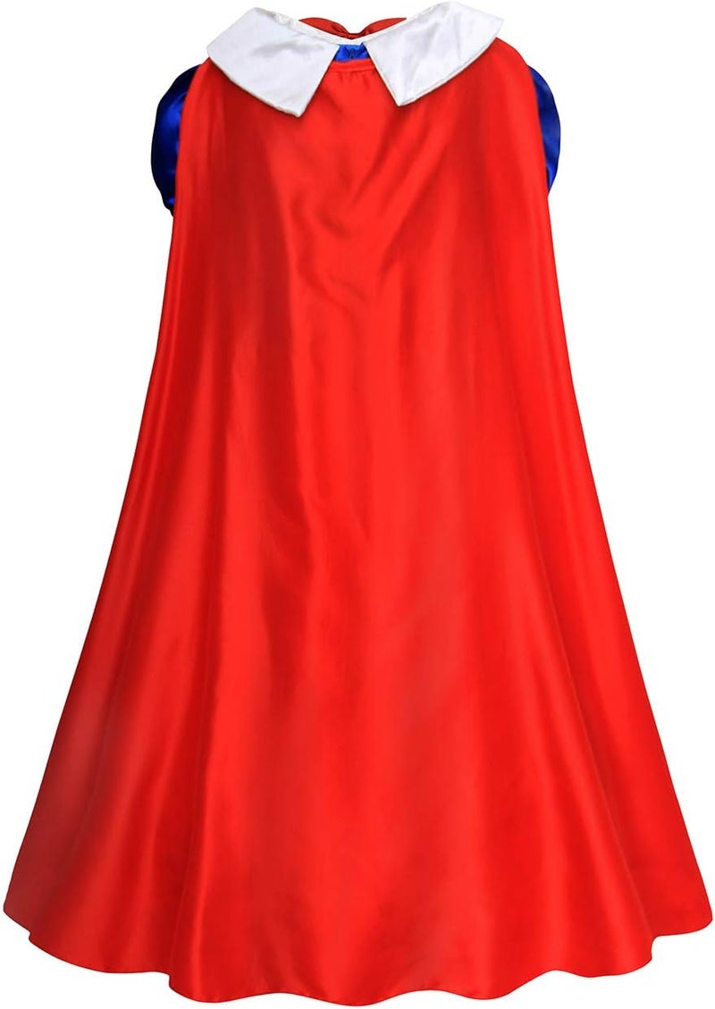 WonderBabe Girls princess dress red tutu dress Snow White Princess Costume Dress Up with Accessories - Image 4