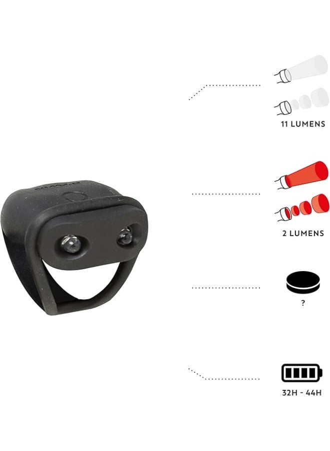 SL 100 Rear LED Battery-Powered Bike Light 2 Lumens - Black - Image 4