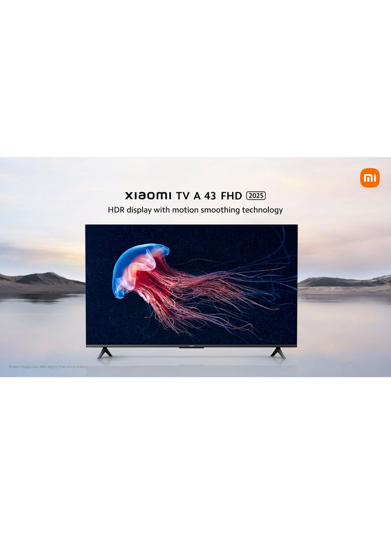 Xiaomi TV A 43" 2025 | Google TV | FHD Display | Dolby Audio, DTS-X, And DTS Virtual:X | Premium bezel-less Design | 360° Bluetooth Remote Control L43MA-AFME Black - Image 3