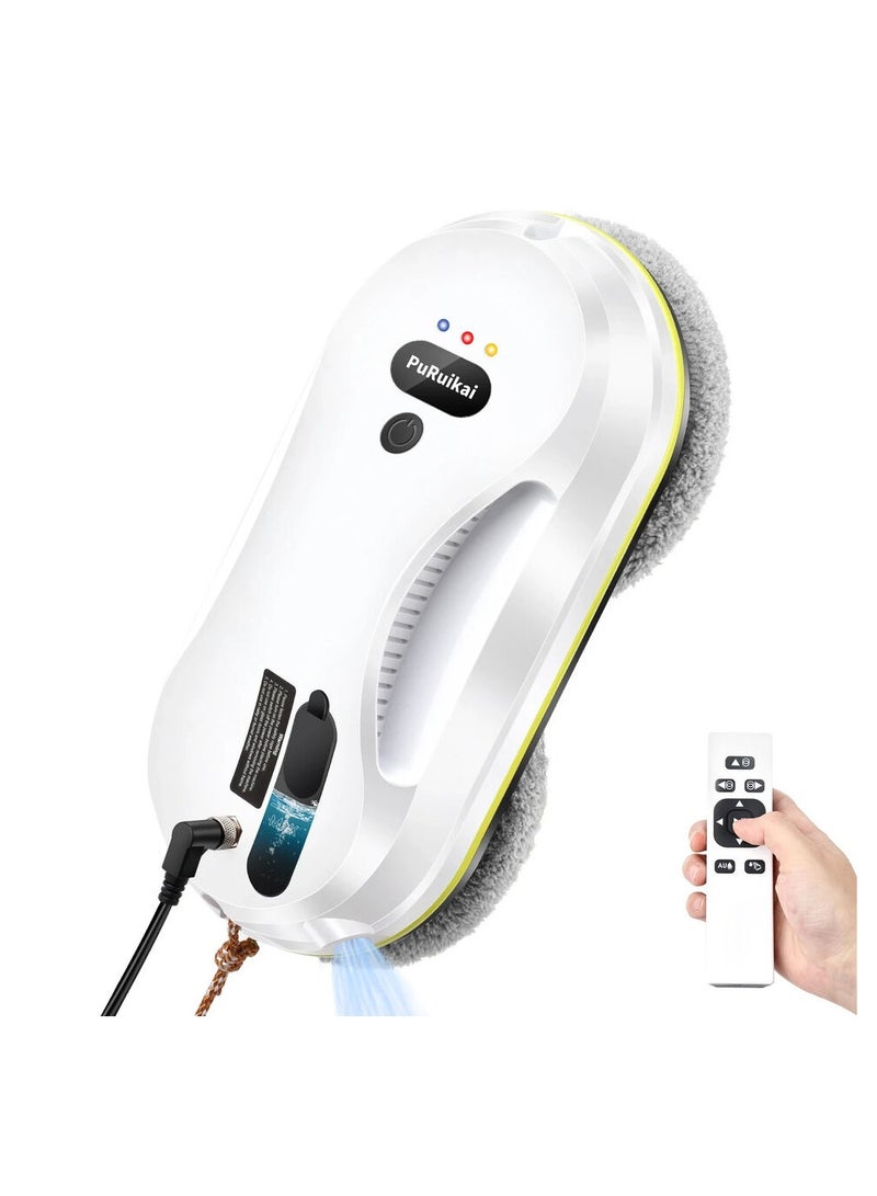 Household window automatic water spray cleaning robot vacuum cleaner remote control electric window wiper household glass wiper - Image 1