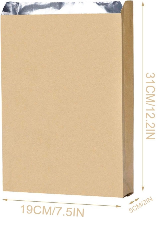 Elfzone Paper Lunch Bags - Lunch Paper Bags,Aluminium Foil Lined Storage Temperature, Perfect for Sandwiches,BBQ,Hot Dog,for Picnic 100 pcs - Image 3