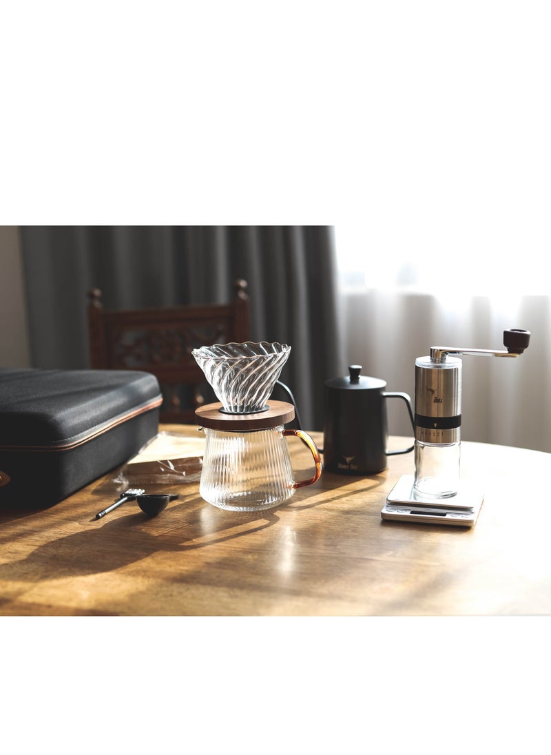 Double Bull Coffee Maker Set With Carry Case Black coffee & tea sets pour over coffee maker Kitchen Accessories set  - Image 3