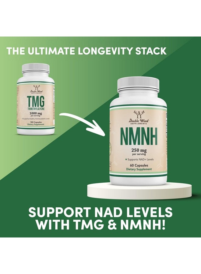 Double Wood Supplements TMG Trimethylglycine Supplement 1,000mg Per Serving, 180 Capsules (TMG Supplements for Homocysteine Control) Genuine TMG with Fishy Smell, Gluten Free, Non-GMO - Image 5