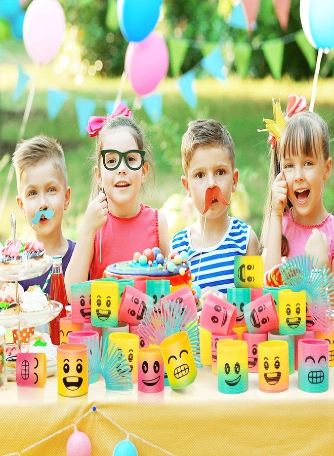 CLEVERZONE 36 Pack Spring Rainbow Magic Fidget Stress Coil Mini Springs Bulk Toys Party Favor For Kids Birthday Carnival Prize Goodie Bag Stuffers For Boys Girls (Smile) - Image 5